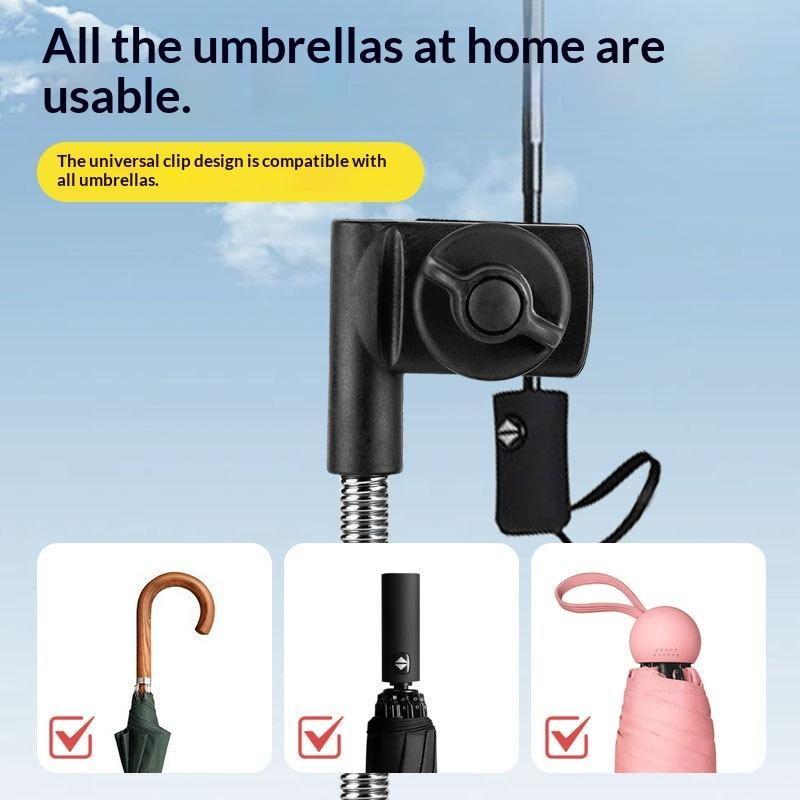 Stainless Steel Bicycle Umbrella Holder Electric Car Support Umbrella Rack Single Bike Seat Baby Stroller Sunshade Support