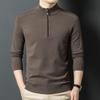 Fengxun Men's Half-Zip Mock Neck Knit Sweater FXT5341