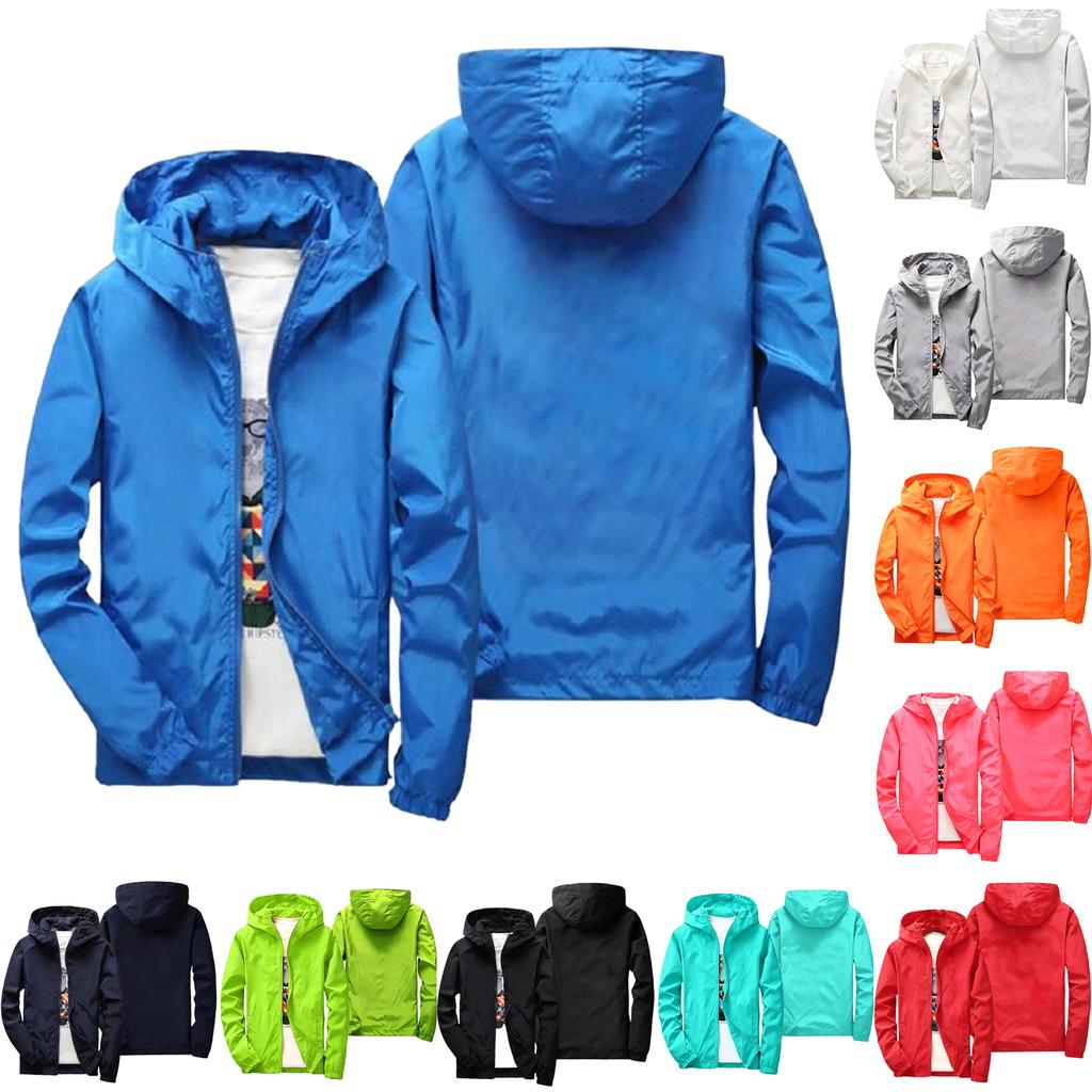 Men's Plus Size Loose Fit Casual Hooded Jacket
