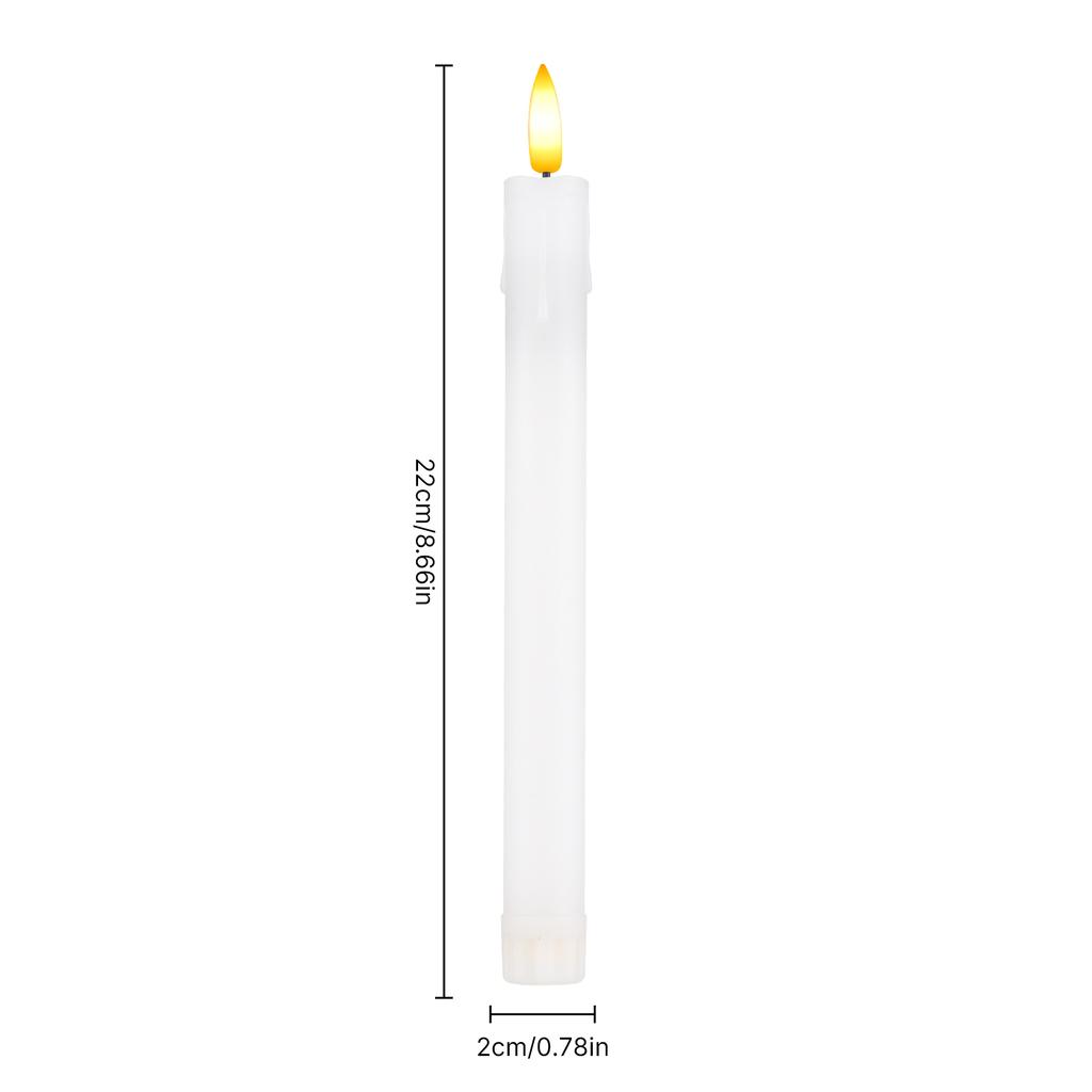 6 Pack Flameless Candles with Remote 2 Timer 2 Flicking Speed 5 Brightness Adjustable USB Operated