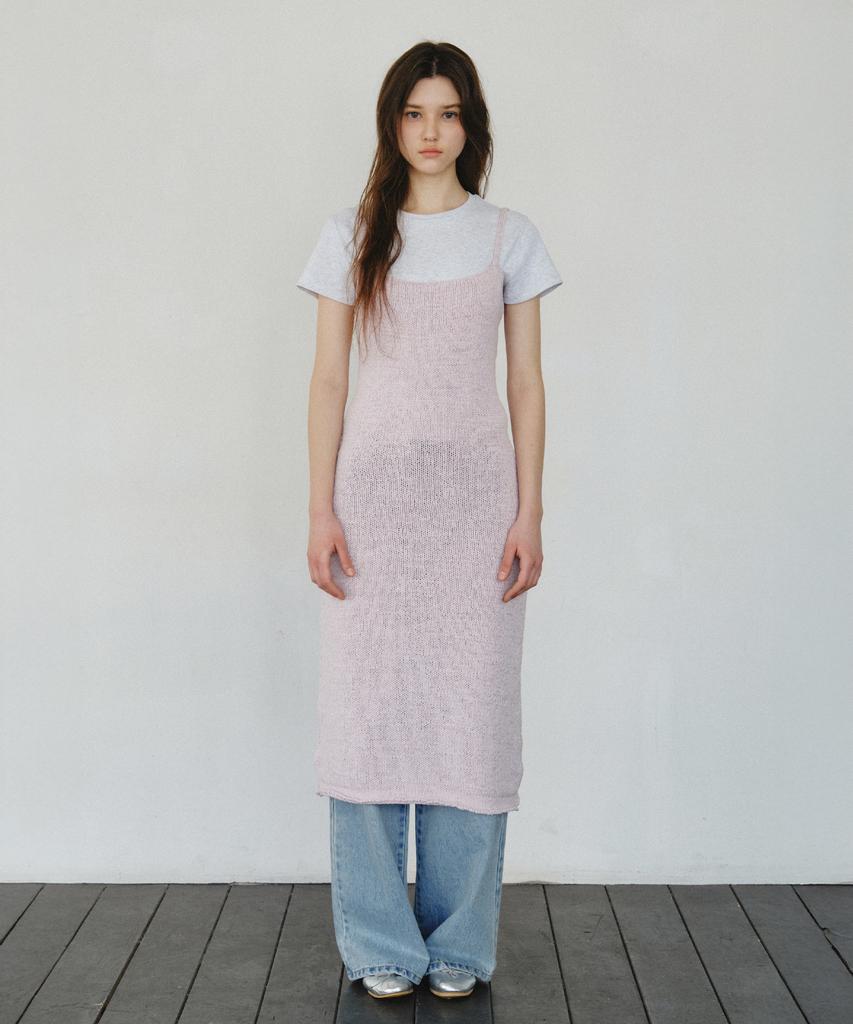 Cita Comfort Cotton Blended Long Knit Dress_Ctop715(Lavender)