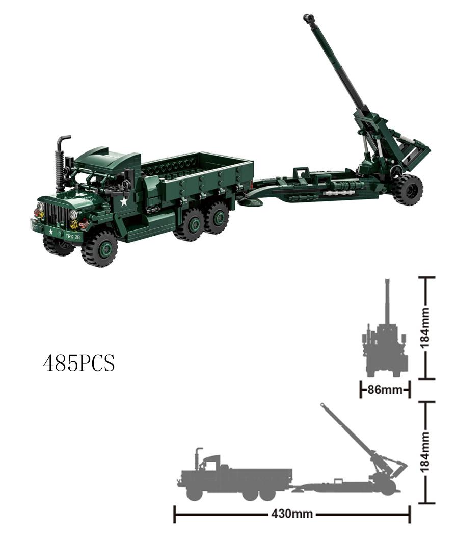 Militārās tehnikas tanku komplekti SWAT armijas