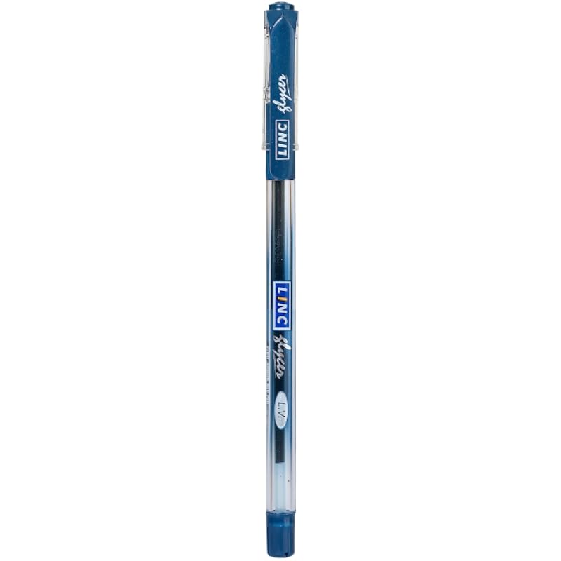 Linc 0.6 mm Glycer Smooth Ball Pen Card Pack | Blue Ink | Set of 10 101 синий