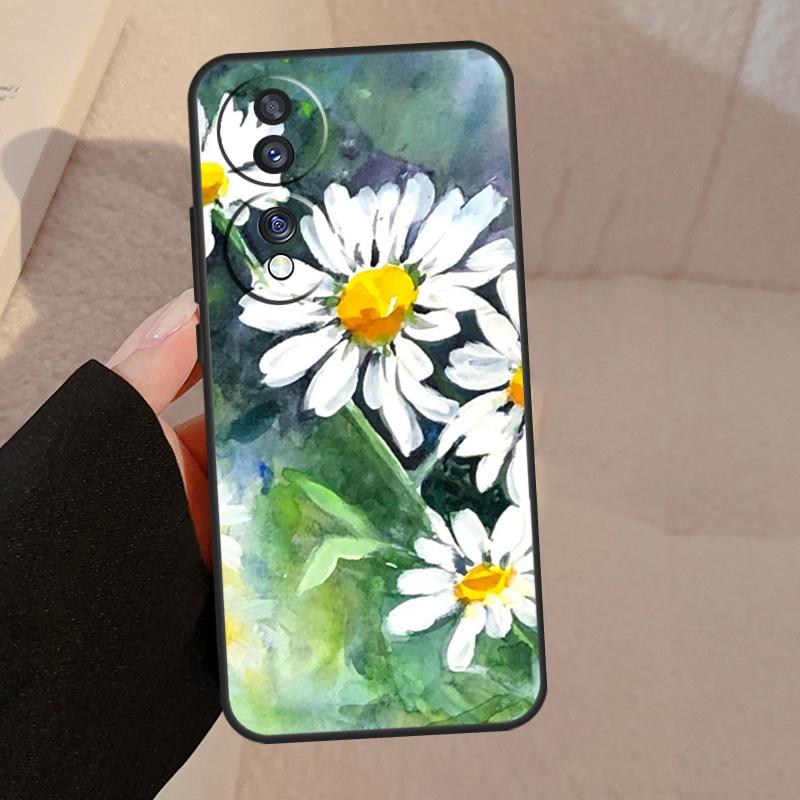 Daisy Watercolor For Honor Magic 7 Pro 5 6 V5 Case For Honor 200 400 50 70 90 Lite X8a X8b X9a X9b X9c Cover