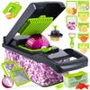 OEM /ODM Multifunctional 16 In 1 Handheld Vegetable Chopper Onion Cutter Potato Peeler Kitchen Fruits Slicer Vegetable Cutter