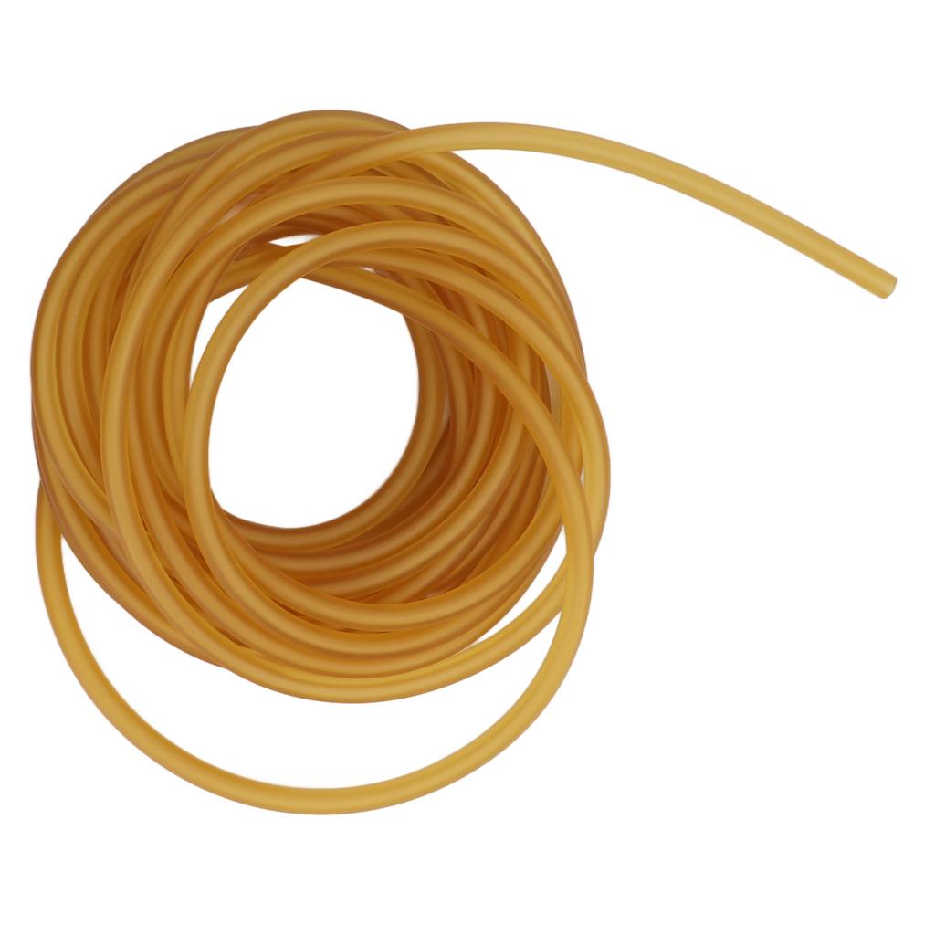 Latex Rubber Band Yellow Highly Elastic Natural Rubber Tube for Slingshots Making Fitness Exercises