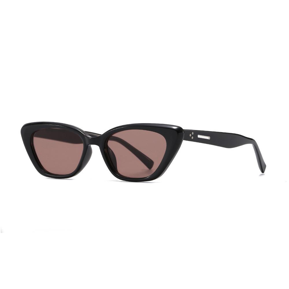 

Cat Eye Sunglasses Women Uv400 Polarized Sunshade For Travel And Outdoor Activities BlackFrameBrownLens