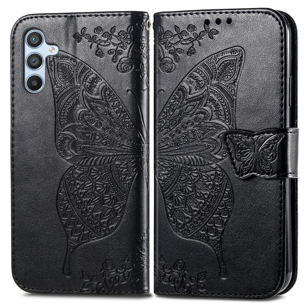 Etui dla Samsung Galaxy A36 5G Portfel z PU Skóry Pokrowiec na Telefon Wzór Motyla
