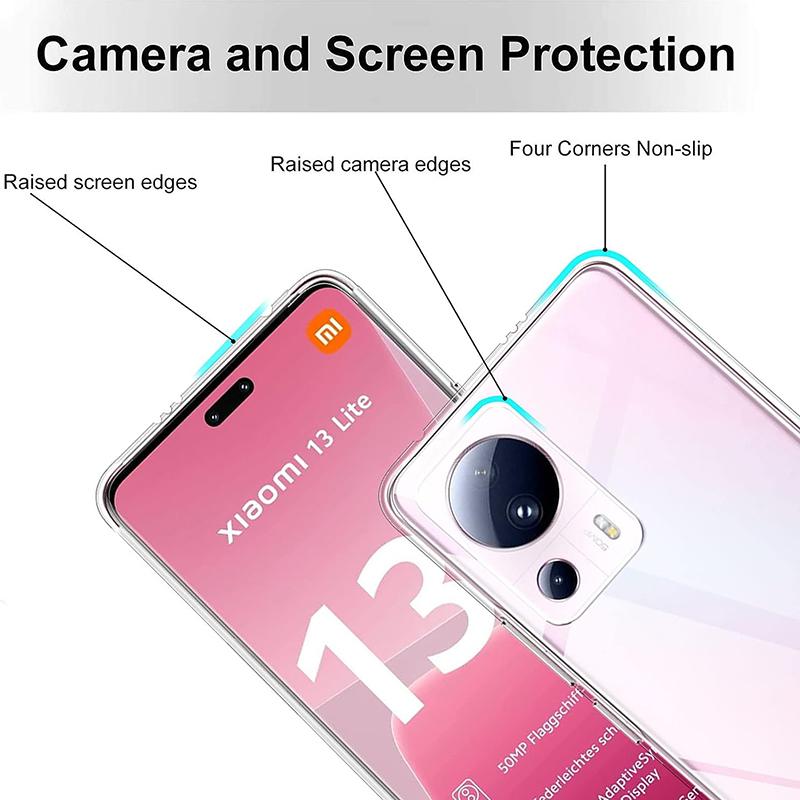 Ultra-Thin Transparent Soft Case For Xiaomi Mi 13 12 Lite 12X 12S 12T Pro Ultra Clear Silicone Back Cover For Xiaomi 13 12 Lite