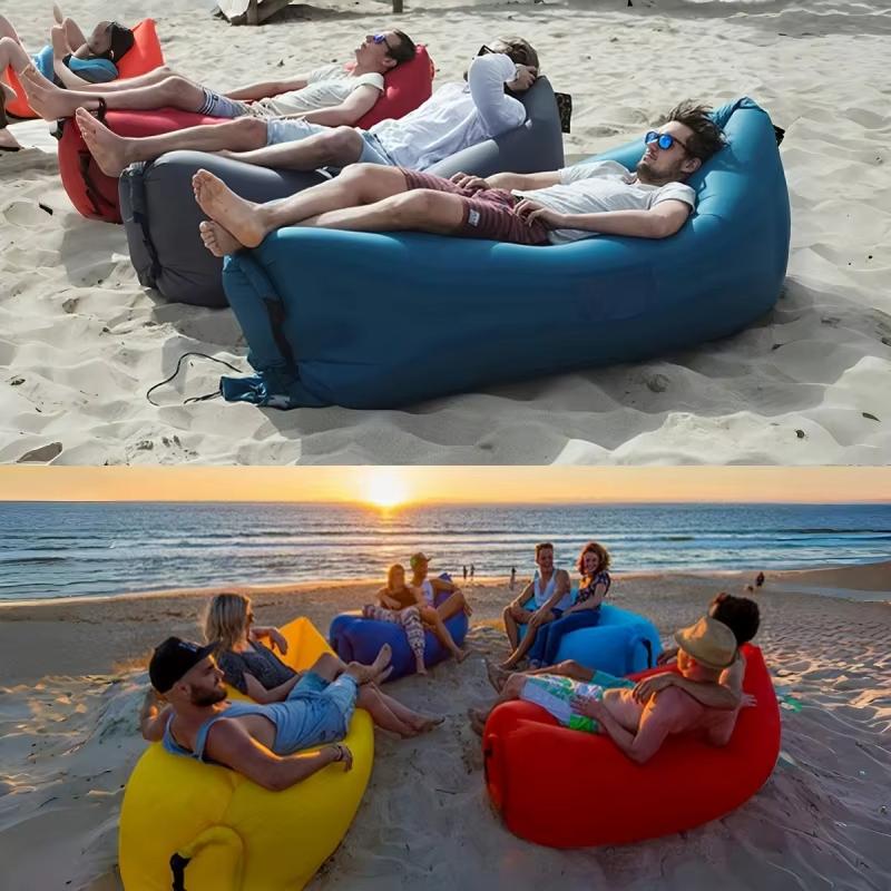 Tragbare aufblasbare Couch Luftsofa Wasserdicht Anti-Luftleck-Design Campingstuhl für Strand Picknicks Musikfestivals Camping