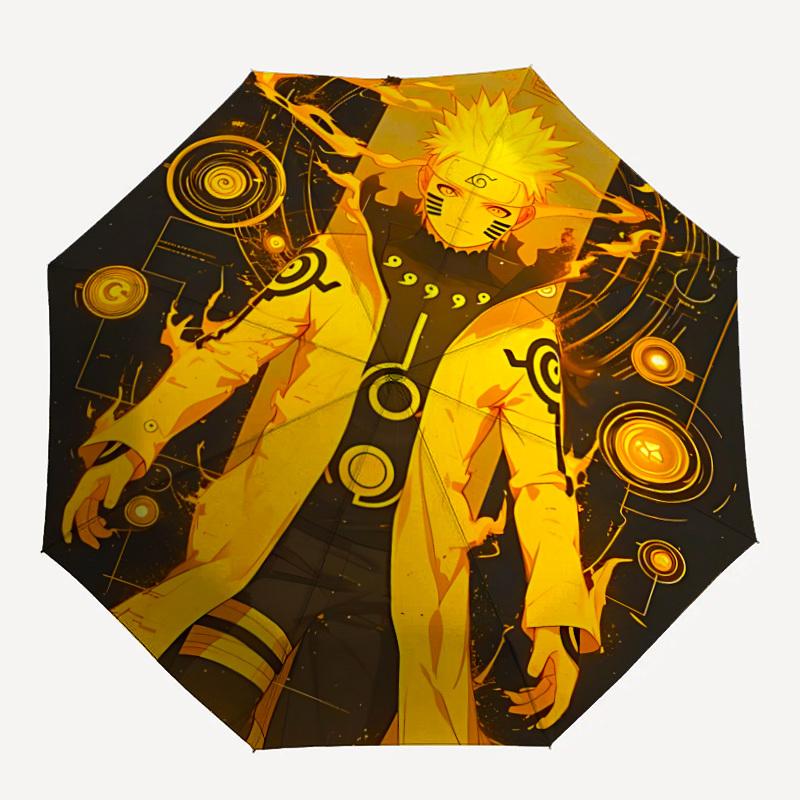 

1pc Naruto Sage Mode Automatic Folding Umbrella, Sturdy And Durable Automatic Folding Umbrella with 8 Ribs, a0911064