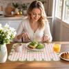 Irregular Wavy Edge Kitchen Countertop Pad Dopamine Water Absorbent Table Mat