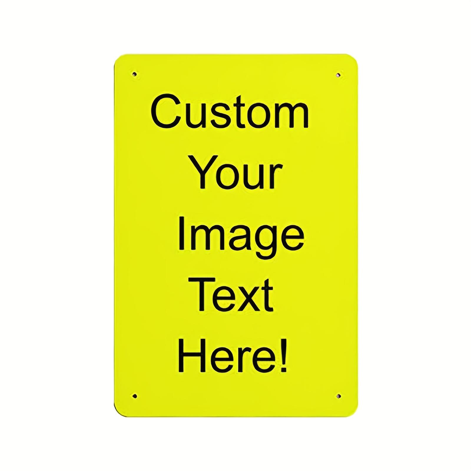 

Customizable Vintage Iron Tin Sign Personalize with Your Photo Durable Metal Wall Art for Home Bar Cafe 20x30cm（7.8x11.8inch）