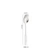 304 Stainless Steel Square-headed Spoon Long Handle Western Dining Teaspoon Coffee Dessert Spoons Silver Tableware