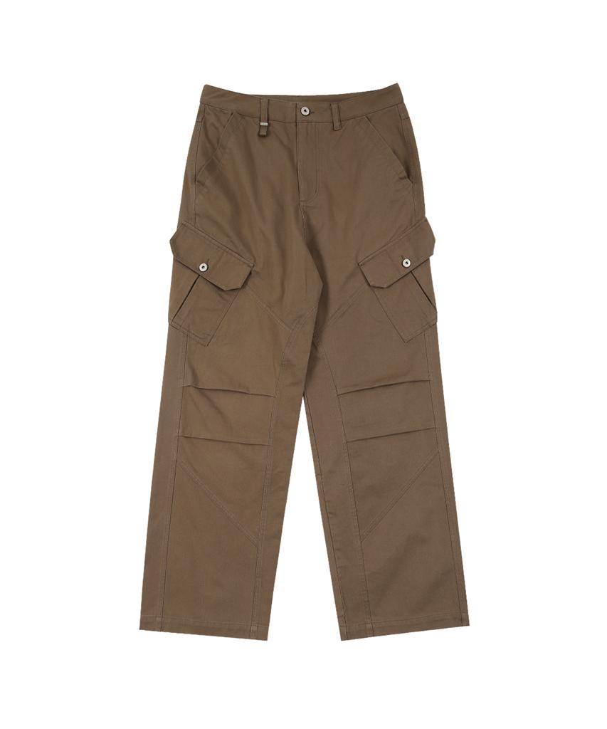 SLOWACID Division Cotton Cargo Pants [Brown]