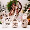 Elegant Dual Layer Snowman Ornament Ideal For Christmas Holiday Window Decor