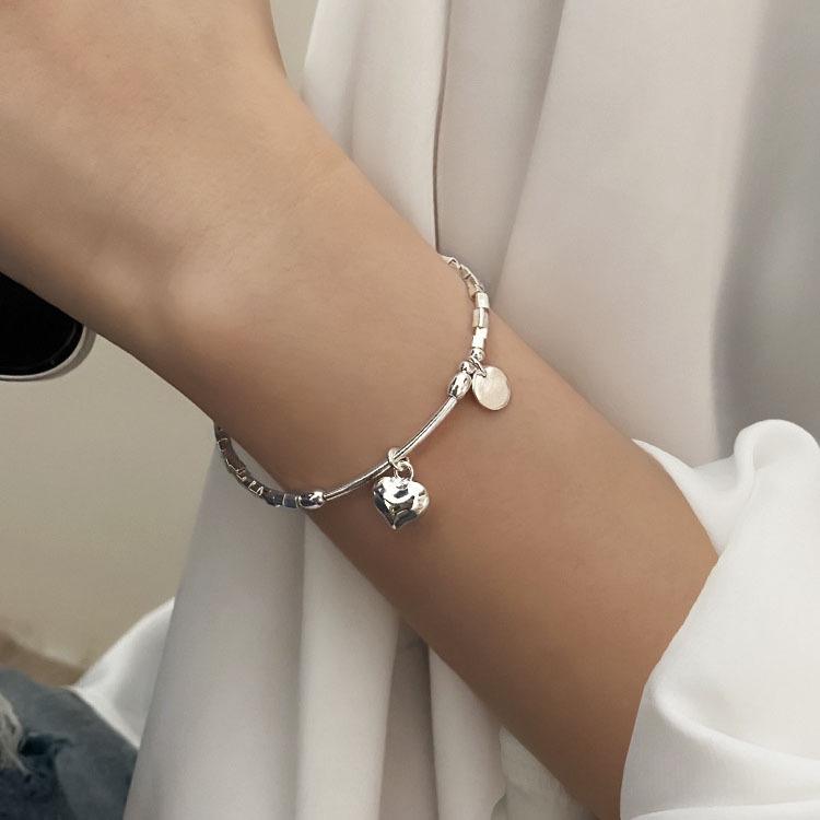 Pulsera de amor plateada de verano para mujeres y niñas - Nuevo diseño de nicho 2022