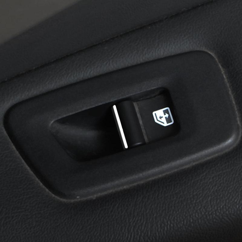 Für Jeep Renegade 2015-2025 Compass 2018- Fensterheberknopf Sequ Zierleiste Dekorationsaufkleber 7 Stück Innenzubehör