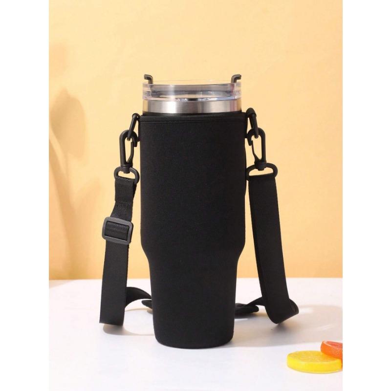 1Pc 40oz Tumbler Case, Cup Cover/Storage/Organization, Diving Material Cup Cover, Car Handle Cup Protective Cover, Diagonal Strap Adjustable Strap