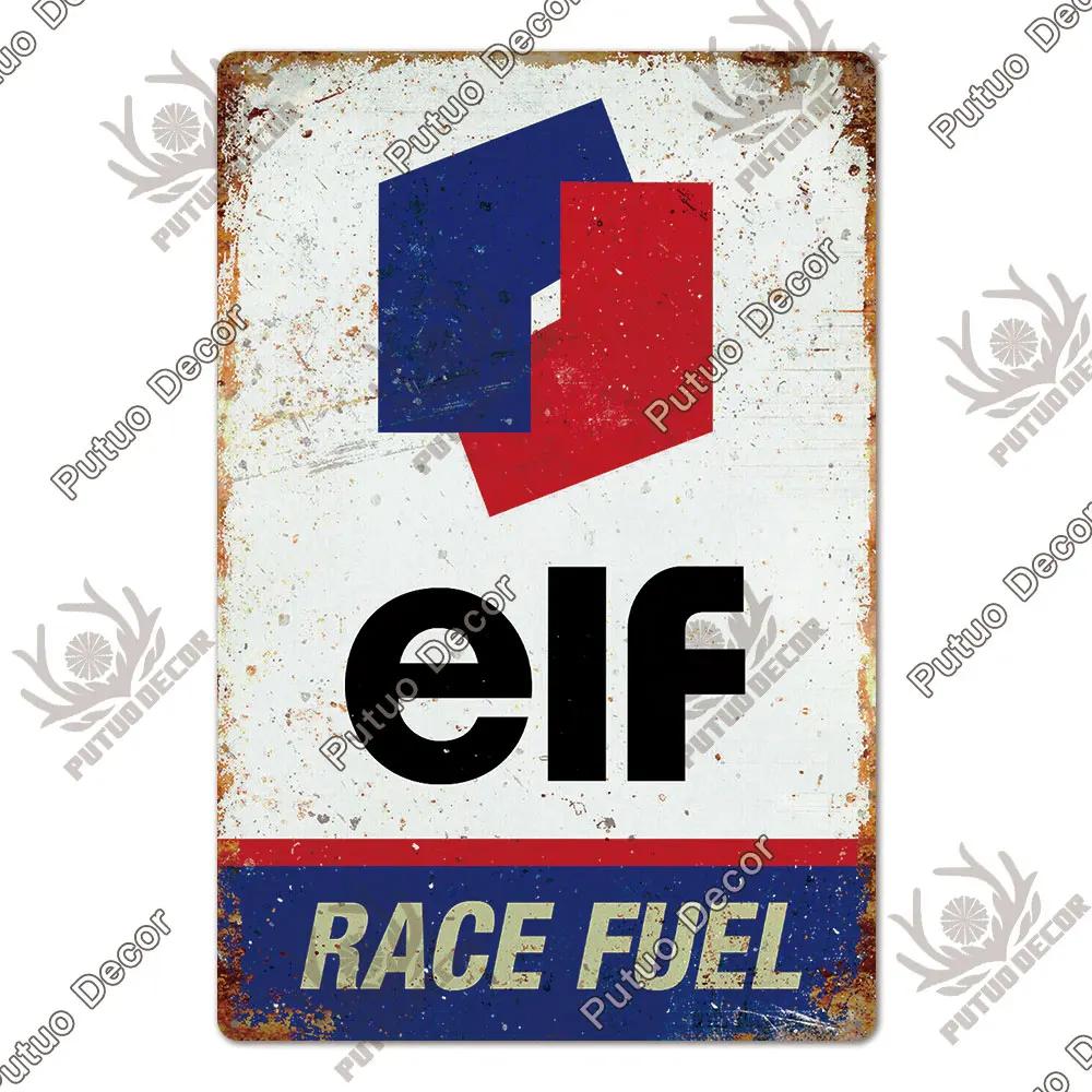 Putuo Decor Gas Oil Garage Vintage Metal Signs Tin Sign Retro Garage Decor Bar Pub Garage Gas Station Decorative Iron Plates
