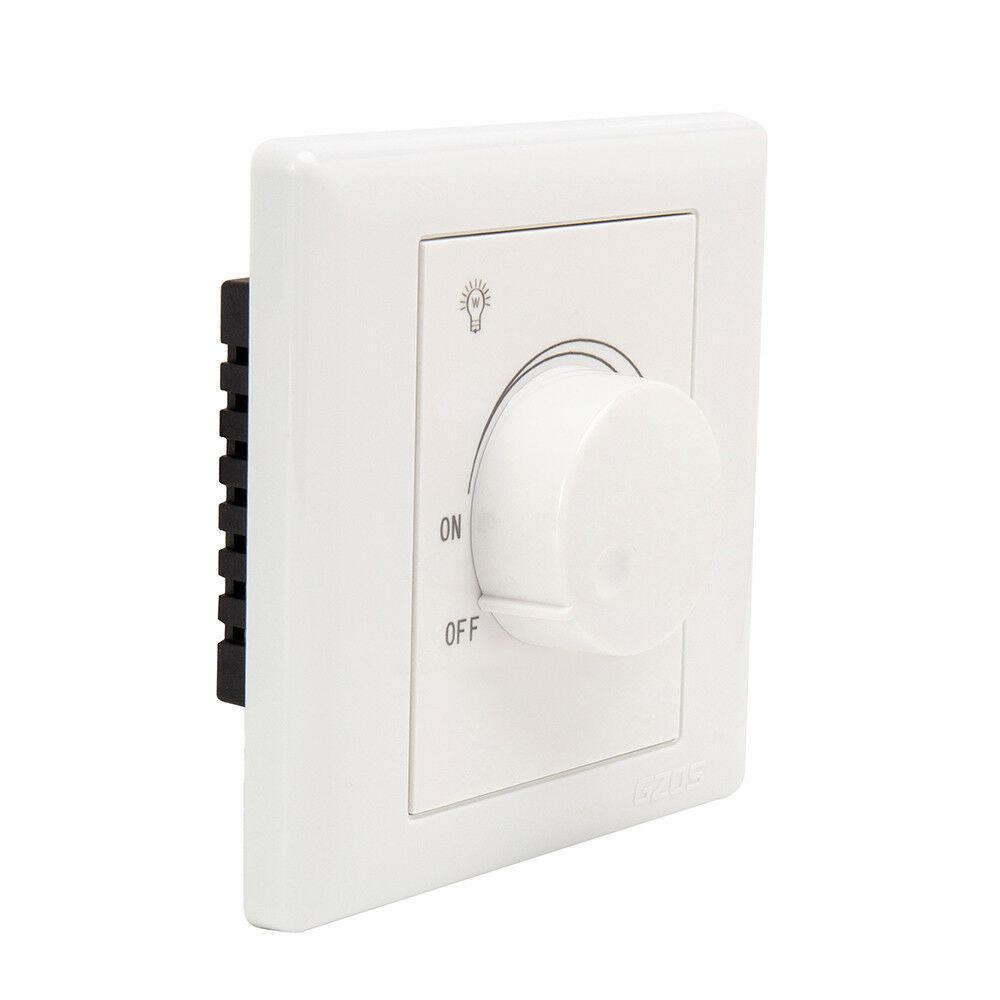 LED Dimmer Single Light Switch for Dimmable lighting White 3W to 250W