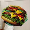 1pc Cheeseburger Automatic Open/Close Umbrella, Folding Compact Umbrella with Lightweight Design for Women/Men yy251028253
