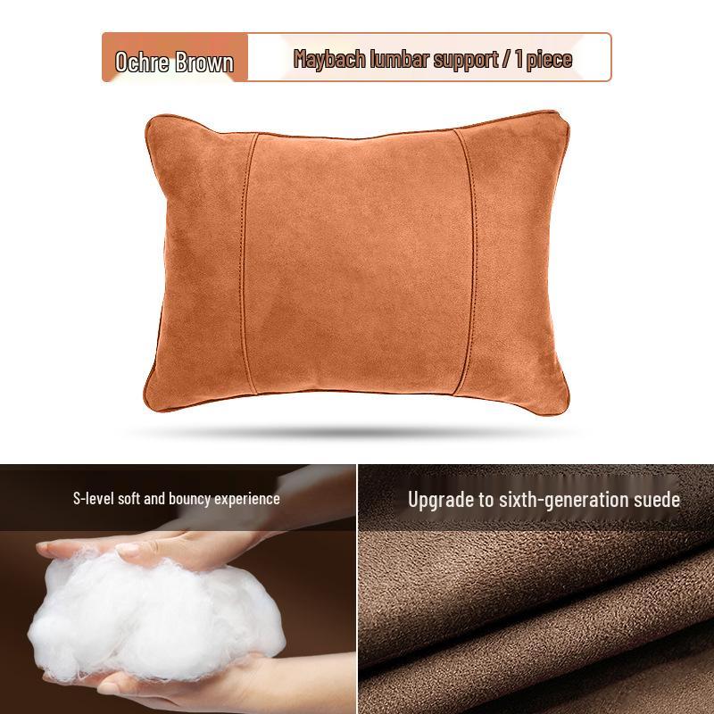 Mercedes-Benz & Maybach S-Class Suede Neck & Lumbar Support Cushions for Headrests - Drop Shipping Available