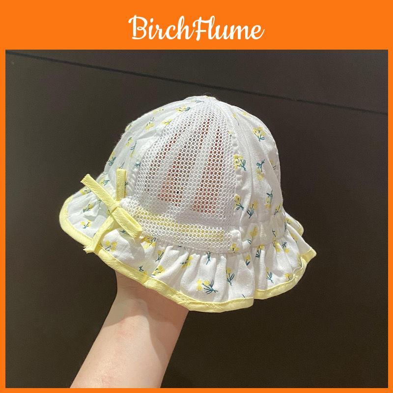 Baby Sun Hat With Breathable Cotton And Floral Design For Toddler Sun Protection