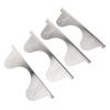 2 Pairs Stove Gap Cover Stainless Steel Retractable Stove Oven Gap Filler Guard Kitchen Counter Side Gap Silver 35cm to