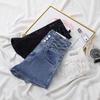 Damen 2025 Sommer High-Waist Denimshorts: Koreanischer Stil, Schlankmachend, Elastische Bauchkontrolle, Bodycon A-Linien-Design