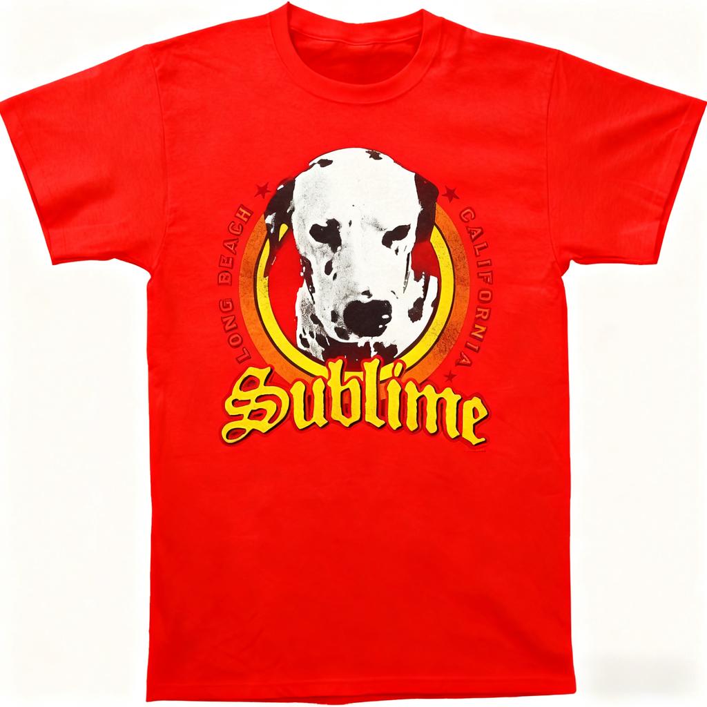 Spotted Dog Current Fashion Print T-shirt Street Trend Y2k Harajuku Style Short Sleeve Round Neck Loose Large Size Black Casual