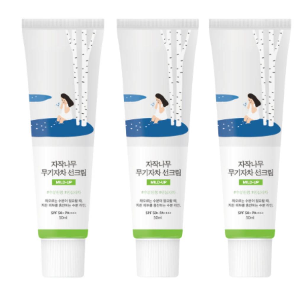 ROUND LAB Birch Juice Moisturizing Sunscreen 50ml (SPF50+, PA++++) [3-Set]