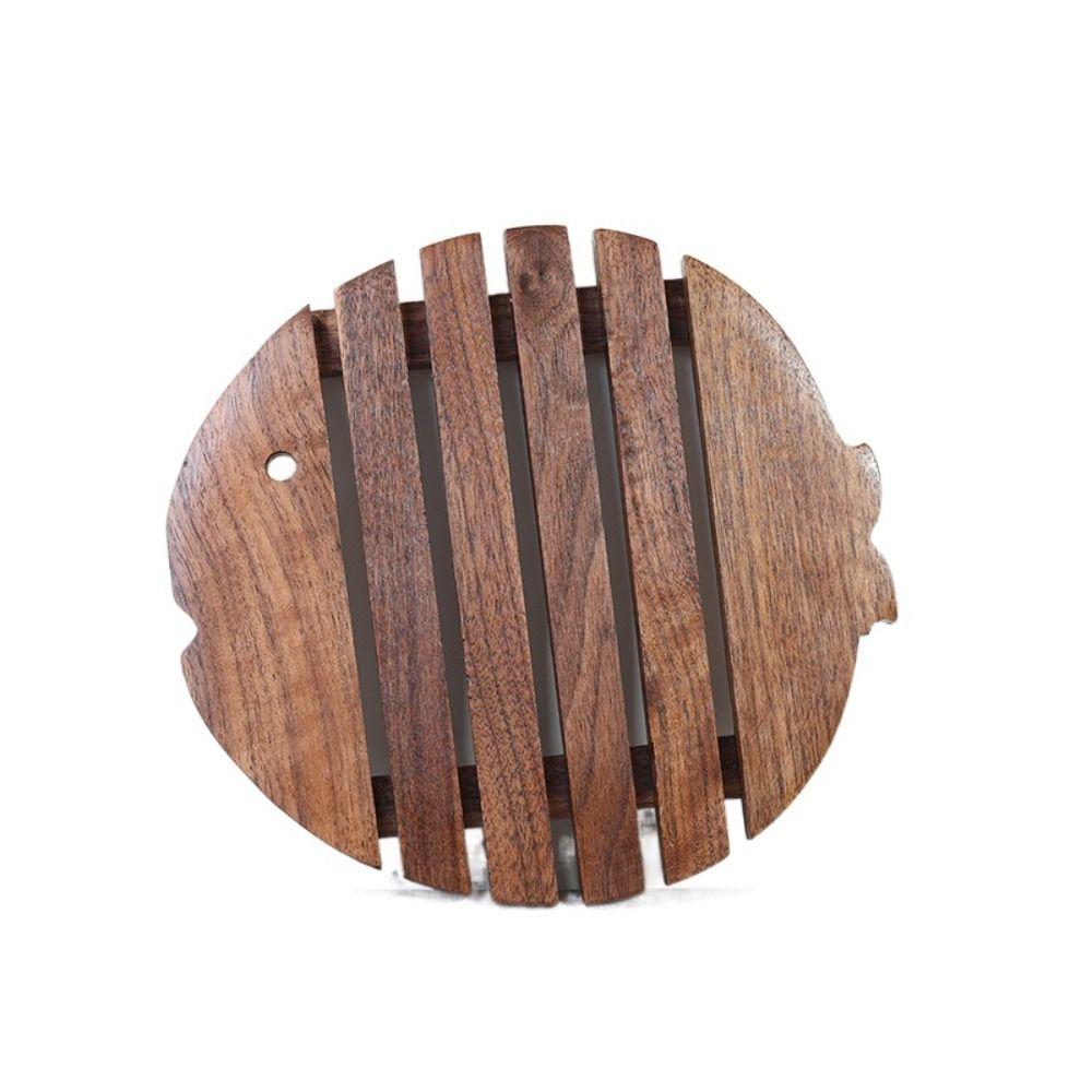 Portable Fish Shape Coaster Simple Dishes Mat Dining Table Decoration Table Mat Living Room