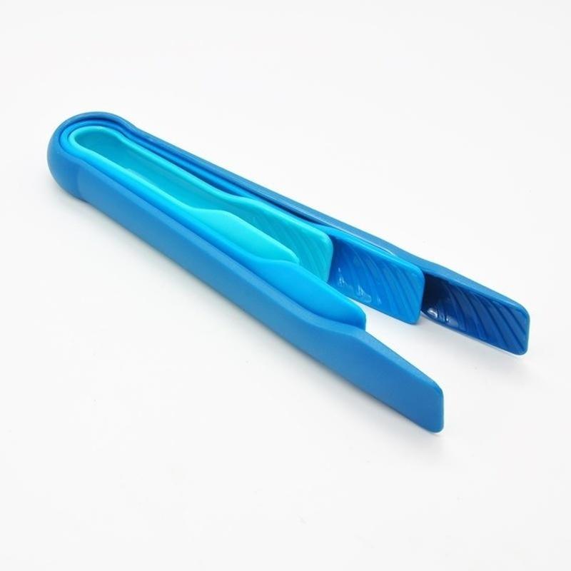 3Pcs/set Colorful Plastic Bread Clamp BBQ Tong Barbecue Clip Food Salad Tong Kitchen Tools