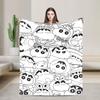 Crayons Shin Chans Anime Blankets Flannel Spring/Autumn Portable Warm Throw Blankets for Bedding Travel Plush Thin Quilt