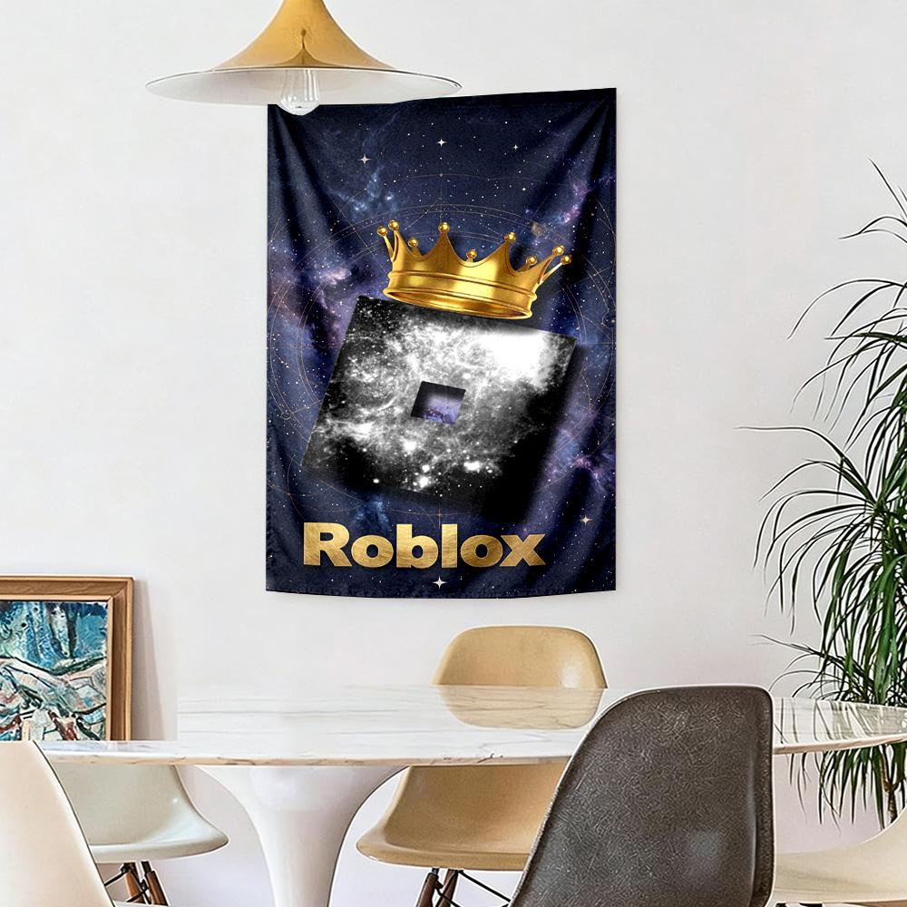 Roblox Vægdekoration Vægtæppe Kunst Til Kæledyrs Mindesmærke Fødselsdag Bryllupsfest Baggrund Familiegave