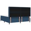 LED Box Spring Bed with Mattress Blue 200 X 200 Cm Fabric
