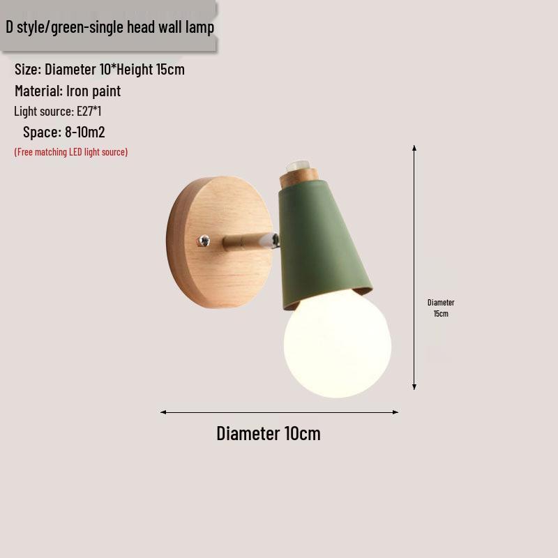 Modern Nordic Wall Lamp: Stylish Lighting for Bedroom, Living Room, Bar, or Staircase
