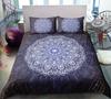 Bohemian Mandala Printed Home Bedding Set, Bedroom Soft Duvet Cover, Pillowcase, 2 or 3 Pieces Full Size Home Decoration