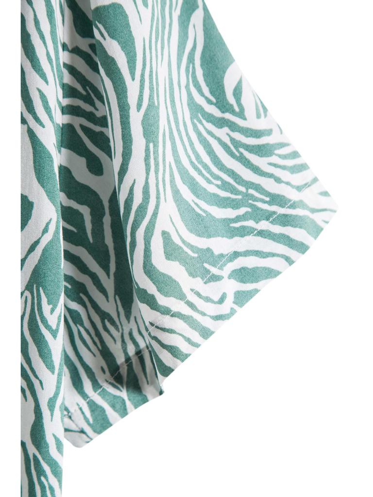 2025 Southeast Asia Men's Zebra Print Beach Shirt