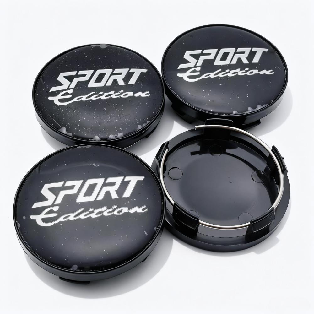 4pcs Sport Edition Logo Emblem Car Wheel Center Caps 58MM 54MM Wheels Hub Cap Sport Badge Rim Hubcaps Dust Cover Car Accessories