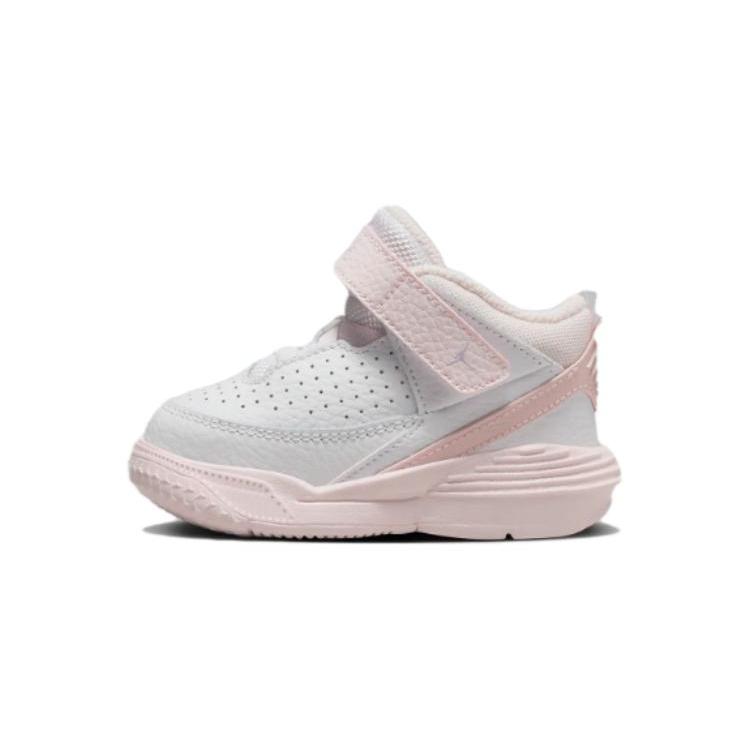 

New Jordan Max Aura 5 Durable Breathable Mid Top Toddler Shoes White Pink Infant And Toddler FD8791-100 17