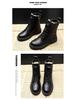 Women's British Style Round Toe Martin Boots - Autumn/Winter 2024, Thick Sole with Plus Velvet, Short Boots for Female Students