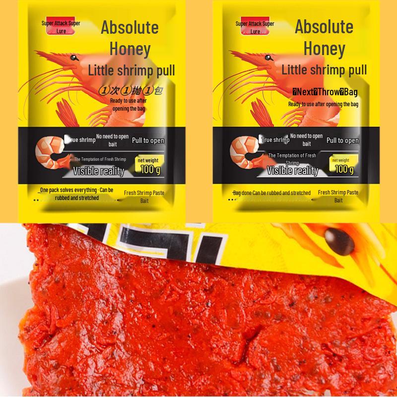 Absolute Secret Fresh Shrimp Bait: Small Shrimp Pull, Lazy Bug Attack, Fresh Paste for Fishing