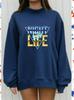 European Size Women's Autumn Loose Fit Hoodie with Heat Transfer Print