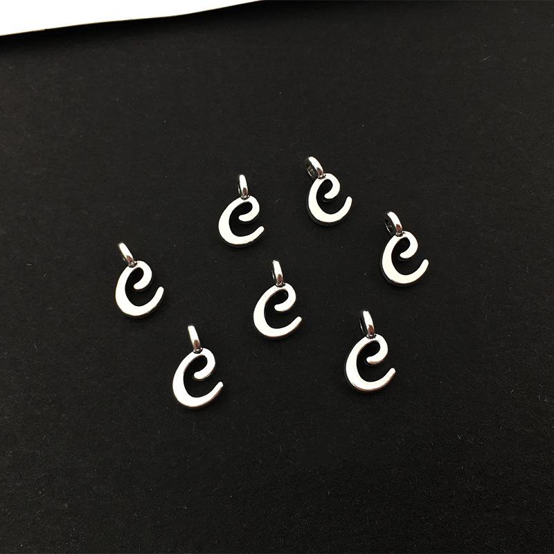 26 Alphabet Alloy Pendants for DIY Bracelets, Necklaces, Earrings & Charms