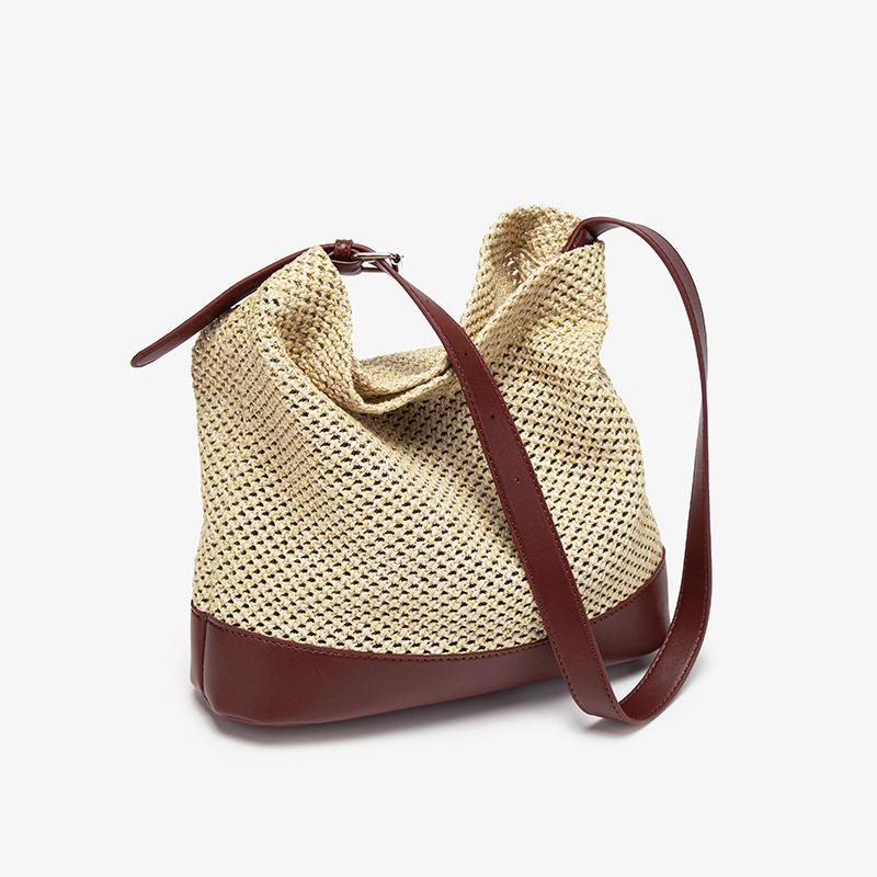 Woven Commuter Women'S Bag Tote Bag Autumn And Winter High-End Sense Niche Retro Crossbody Shoulder Armpit Bag