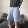 Summer Trend Niche Retro Denim Shorts Men's Loose Casual Trendy Brand Five Quarter Pants