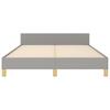 Vidaxl Bed Frame Without Mattress, Light Gray, 140X200 Cm, Upholstered