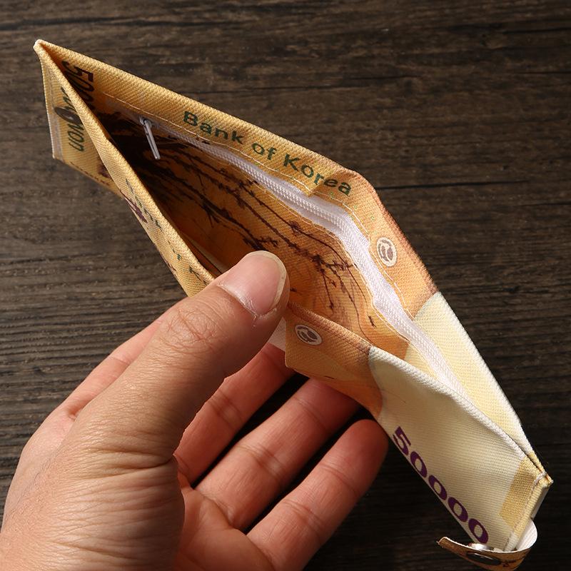 Portofel creativ din pânză pentru monede și suport pentru carduri pentru bărbați și femei